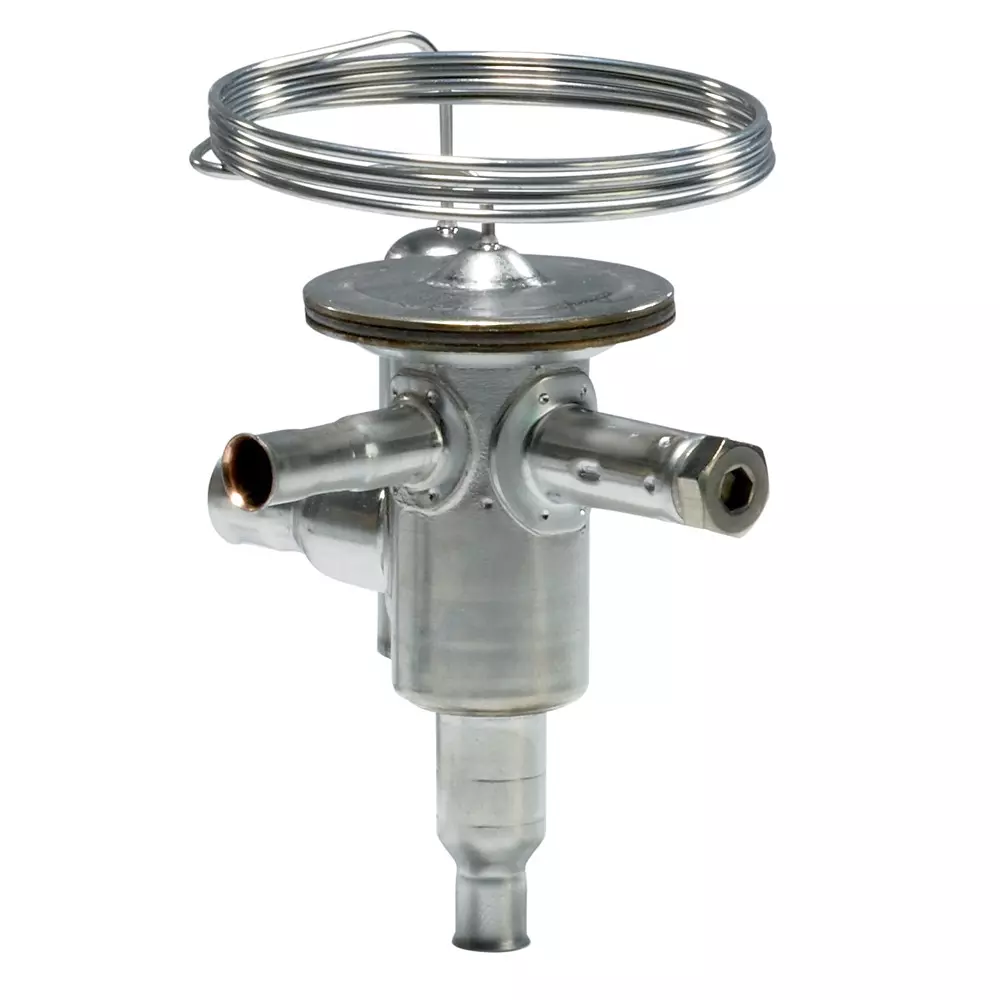 Danfoss Thermostatic Expansion Valve Single-Flow Angleway Solder, ODF Connection Type 35 mm (1 3/8 inch) Size, 068U2026
