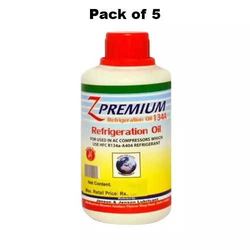 Z Premium 134A Refrigeration Oil 250 ml, 1102BKO240F (Pack of 5)