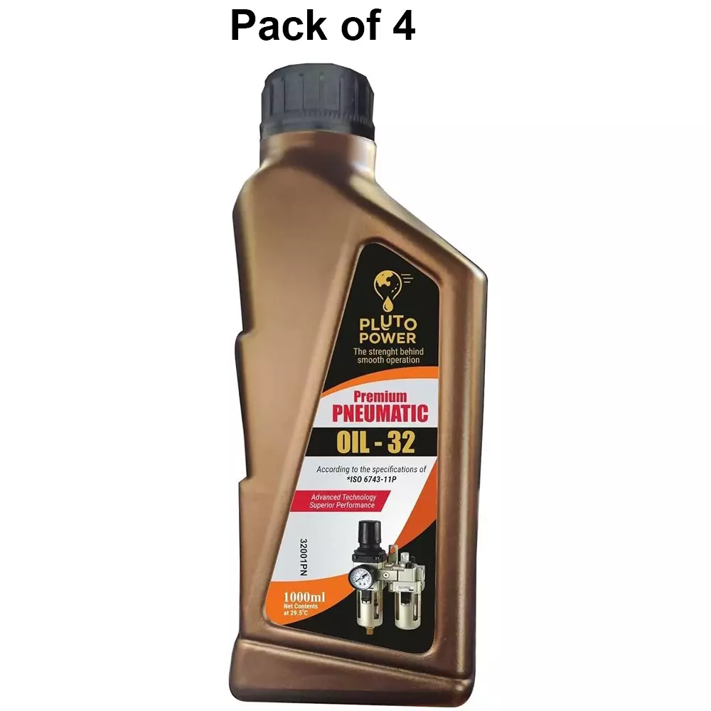 pluto-power-frl-pneumatic-oil-liquid-form-1-l-bottle-capacity-compatible-with-all-frl-units-air-tools-pack-of-4-pcs