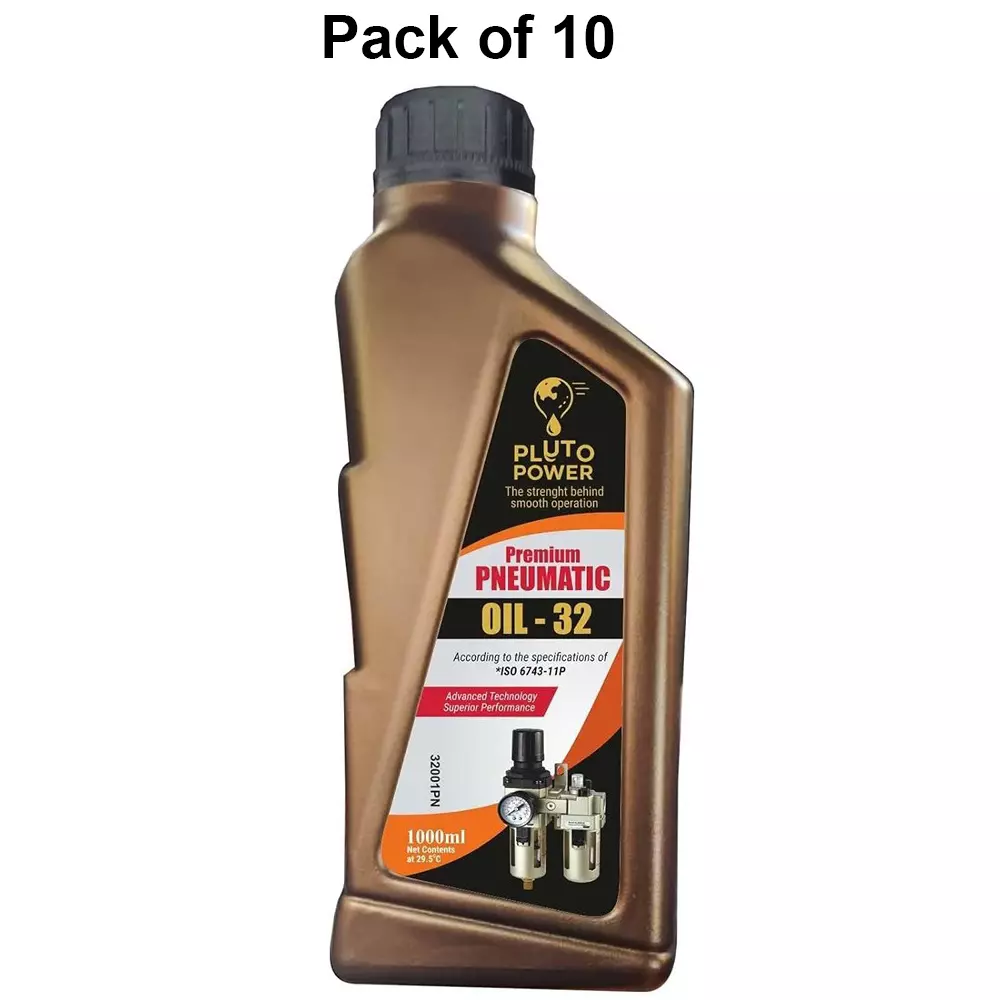 pluto-power-frl-pneumatic-oil-liquid-form-1-l-bottle-capacity-compatible-with-all-frl-units-air-tools-pack-of-10-pcs