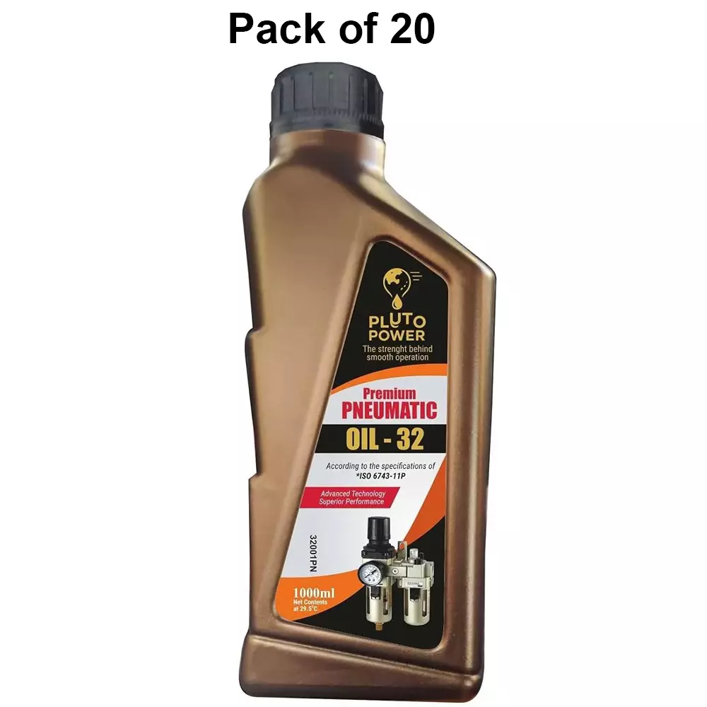 pluto-power-frl-pneumatic-oil-liquid-form-1-l-bottle-capacity-compatible-with-all-frl-units-air-tools-pack-of-20-pcs