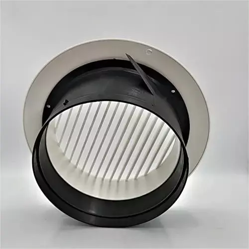 Astberg Grill Round White 100 mm (4 inch), ARG100