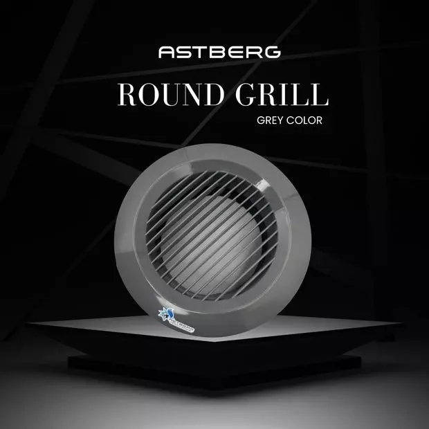 Astberg Grill Round Grey 150 mm (6 inch), ARG150P