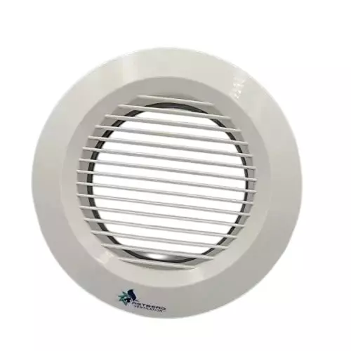 Astberg Grill Round White 75 mm (3 inch), ARG75