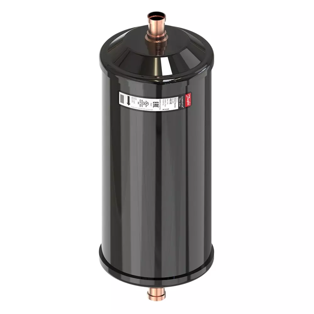 Danfoss Hermetic Filter Drier Solder, ODF Connection Solid Core 30 cu.in. Core Size 46 bar, 023Z4587