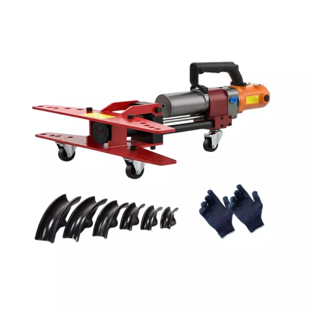 XLNT 1500 W Hydraulic Pipe Bender 235 mm Maximum Stroke and 22-60 mm Bending Range, XTPBM7212