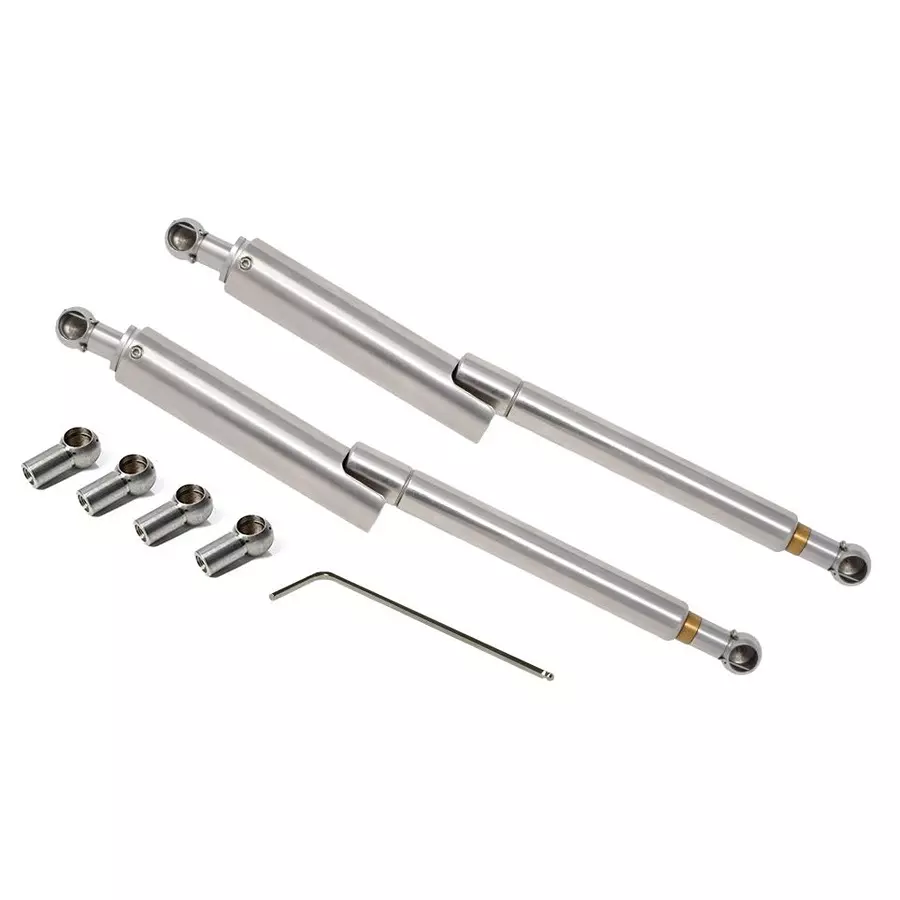 RS PRO Gas Strut Steel 650 N 300 mm Extended 100 mm Stroke 8 mm Rod Dia M8 x 1.25 Thread, 2687084