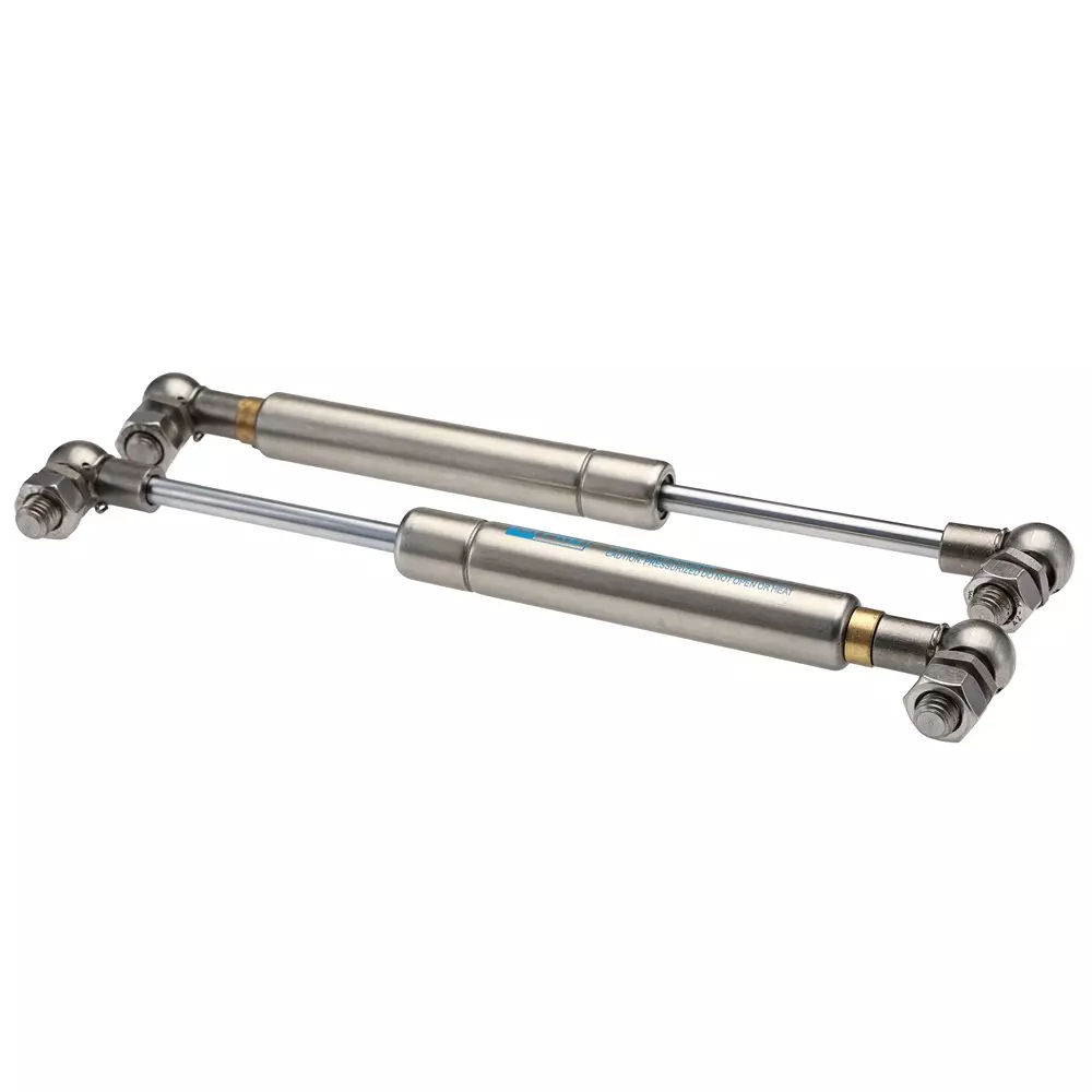 RS PRO Gas Strut Stainless Steel 400 N 196 mm Extended 60 mm Stroke 6 mm Rod Dia M8 x 12.5 Thread, 2687066