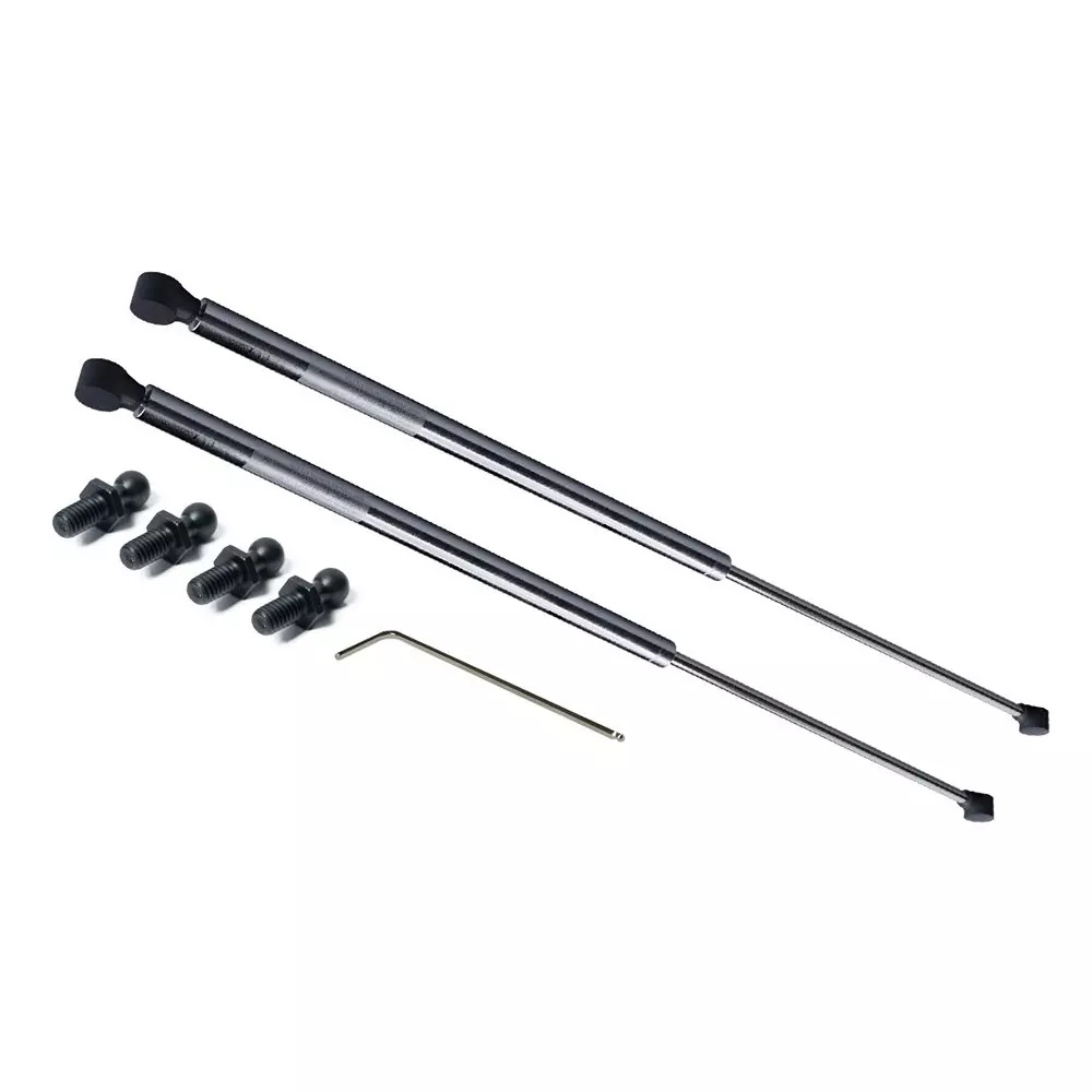 RS PRO Gas Strut Stainless Steel 400 N 376 mm Extended 150 mm Stroke 6 mm Rod Dia M8 x 12.5 Thread, 2687068
