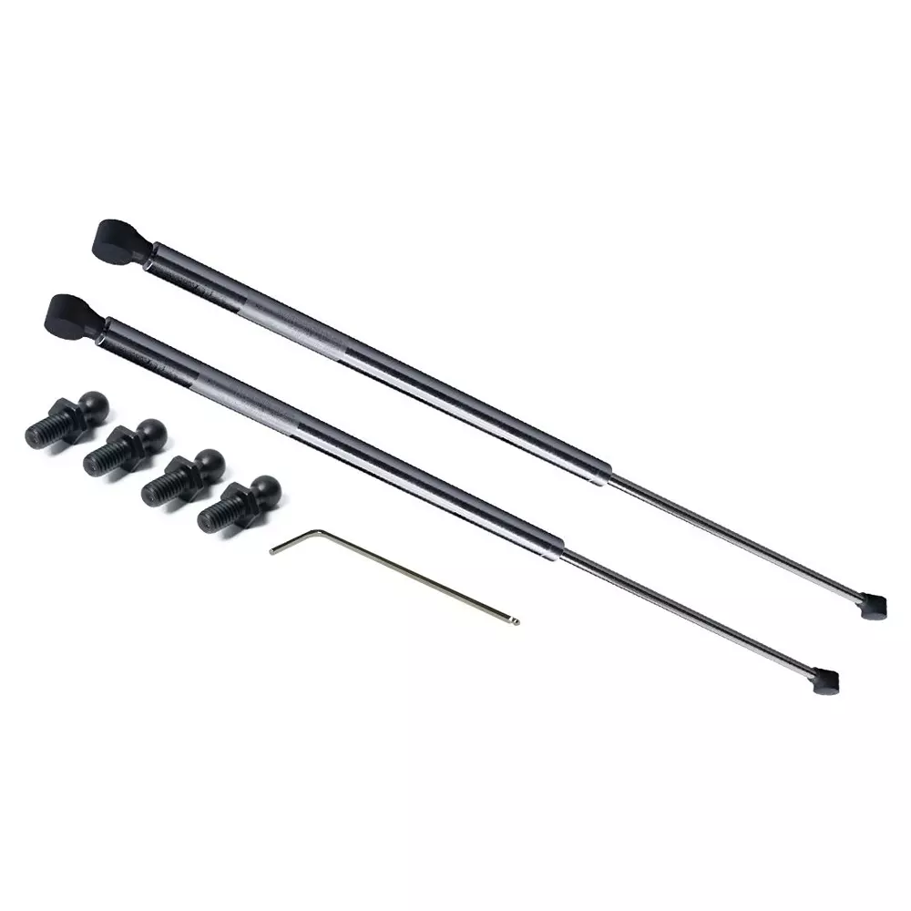 RS PRO Gas Strut Stainless Steel 650 N 600 mm Extended 250 mm Stroke 8 mm Rod Dia M8 x 12.5 Thread, 2687074