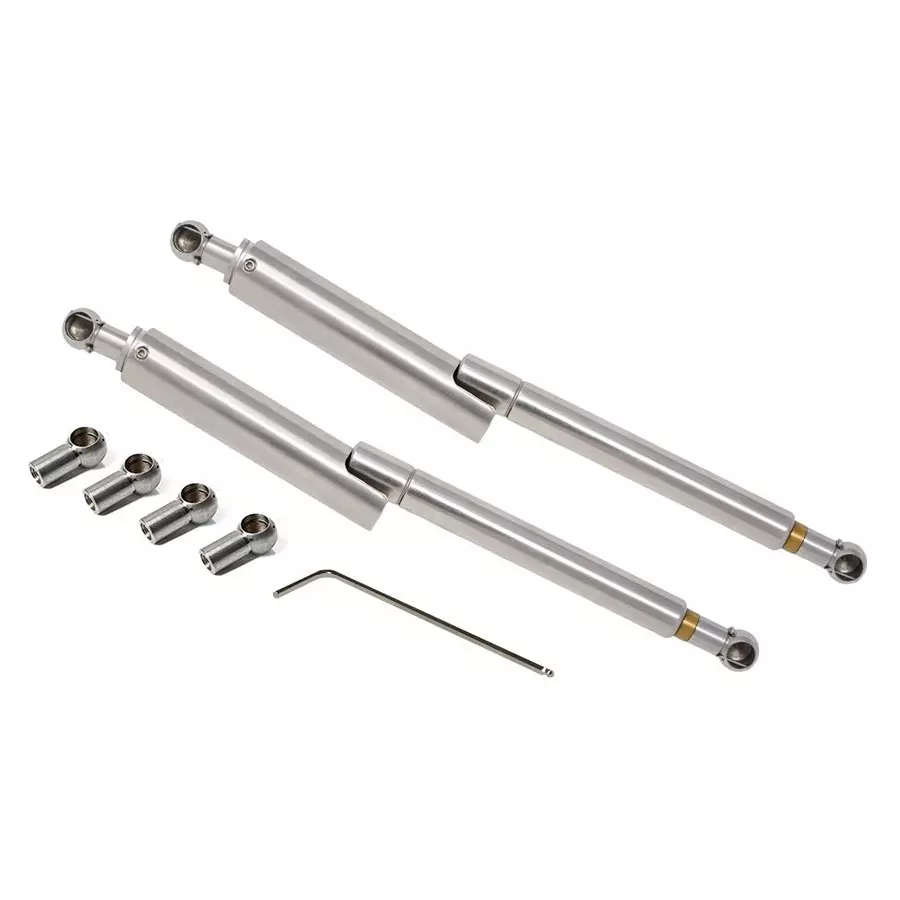RS PRO Gas Strut Steel 650 N 500 mm Extended 200 mm Stroke 8 mm Rod Dia M8 x 1.25 Thread, 2687086