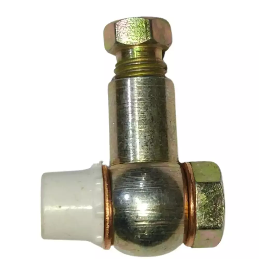 GENERIC Lubrication Benjo Elbow Size 4x1/8 in Golden Metal and Plastic Body for Lubrication of Moving Parts