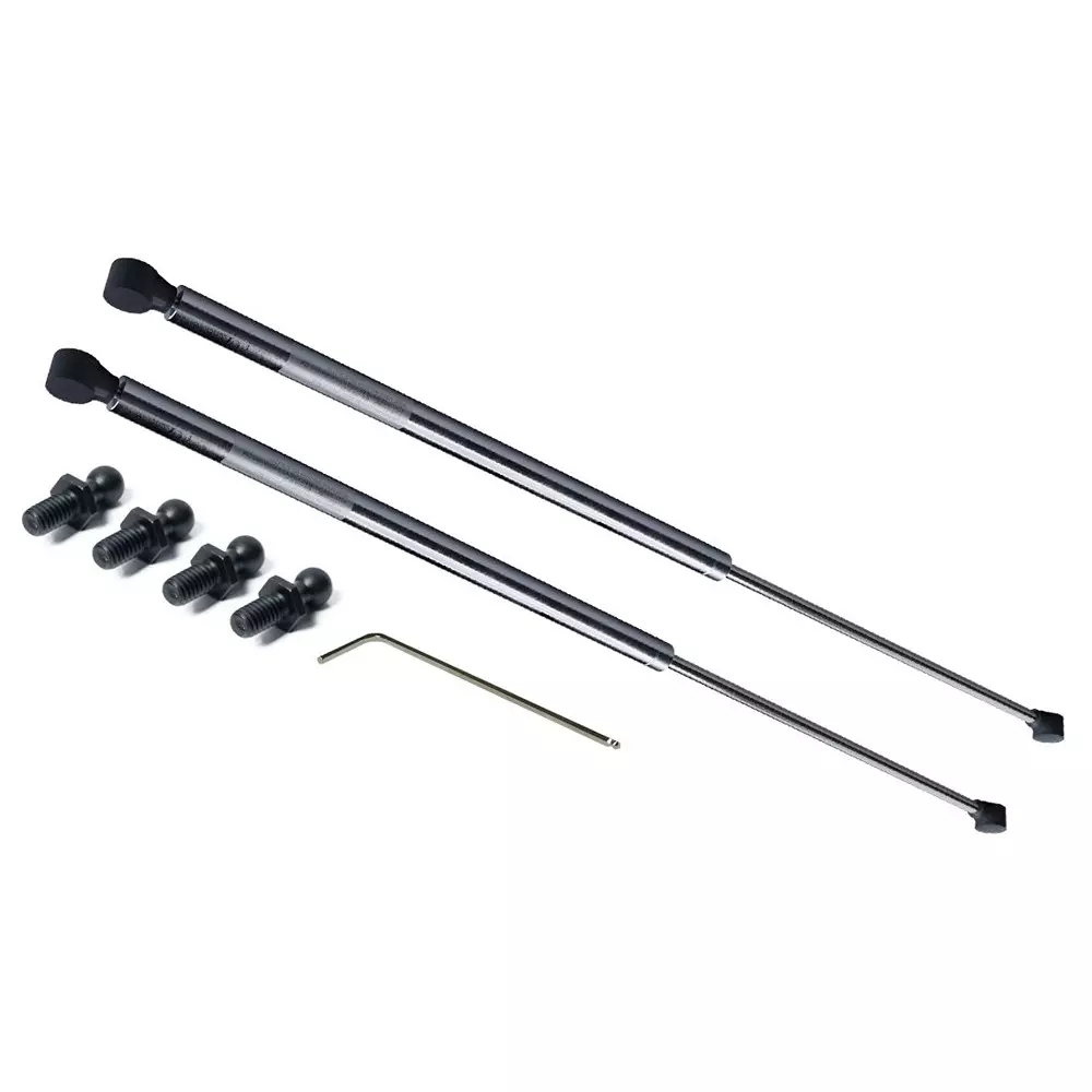 RS PRO Gas Strut Stainless Steel 2500 N 750 mm Extended 300 mm Stroke 14 mm Rod Dia M10 x 1.5 Thread, 2687082