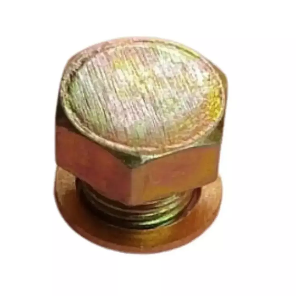 GENERIC Lubrication Plug Size M8 in Golden Metal Body for Lubrication of Moving Parts