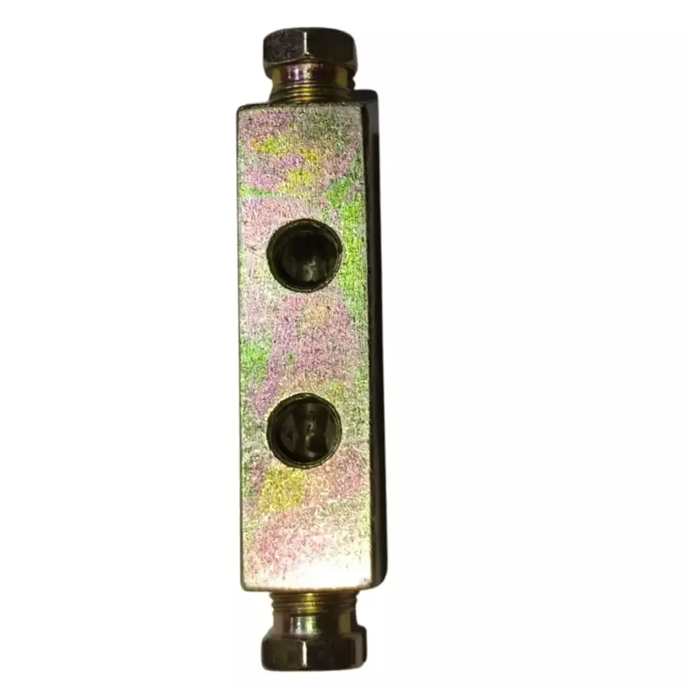 GENERIC Lubrication Manifold 5 Ways in Golden Metal Body for Lubrication of Moving Parts