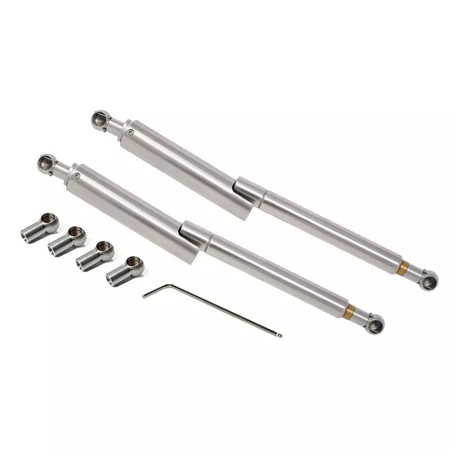 RS PRO Gas Strut Steel 650 N 700 mm Extended 300 mm Stroke 8 mm Rod Dia M8 x 1.25 Thread, 2687088