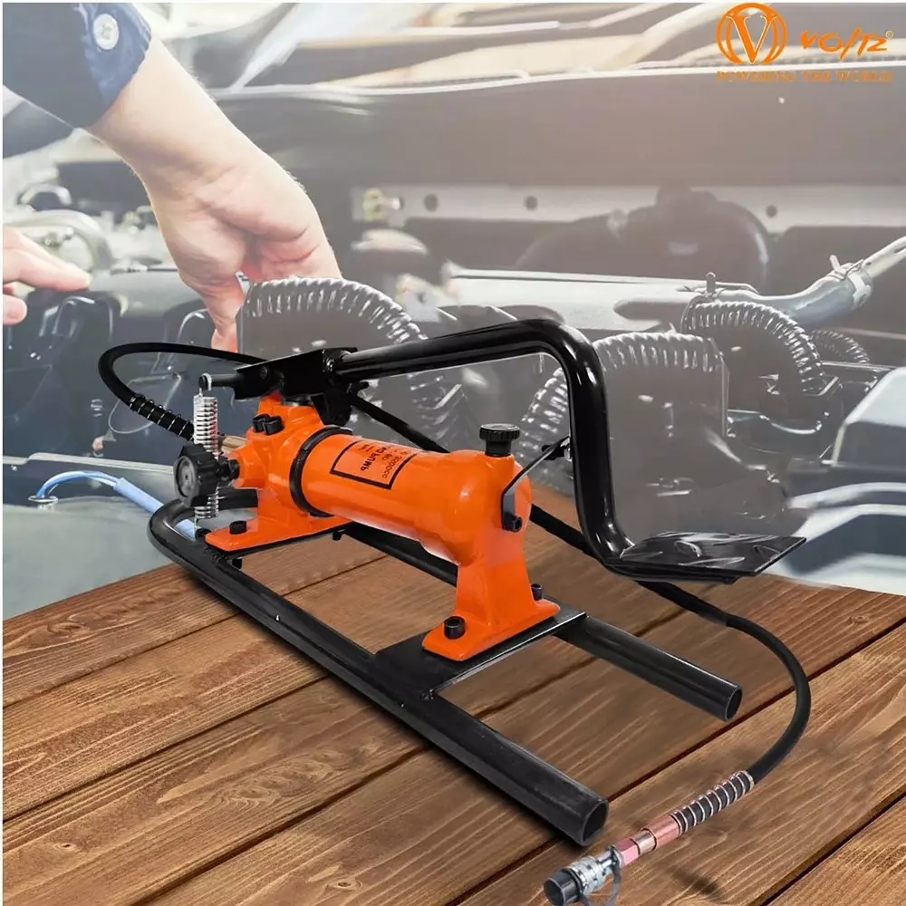 Voltz Hydraulic Foot Pump Single Acting 3000-3500 cc Oil Capacity and Alloy Steel Body, VOLTZ VZ-FP-180