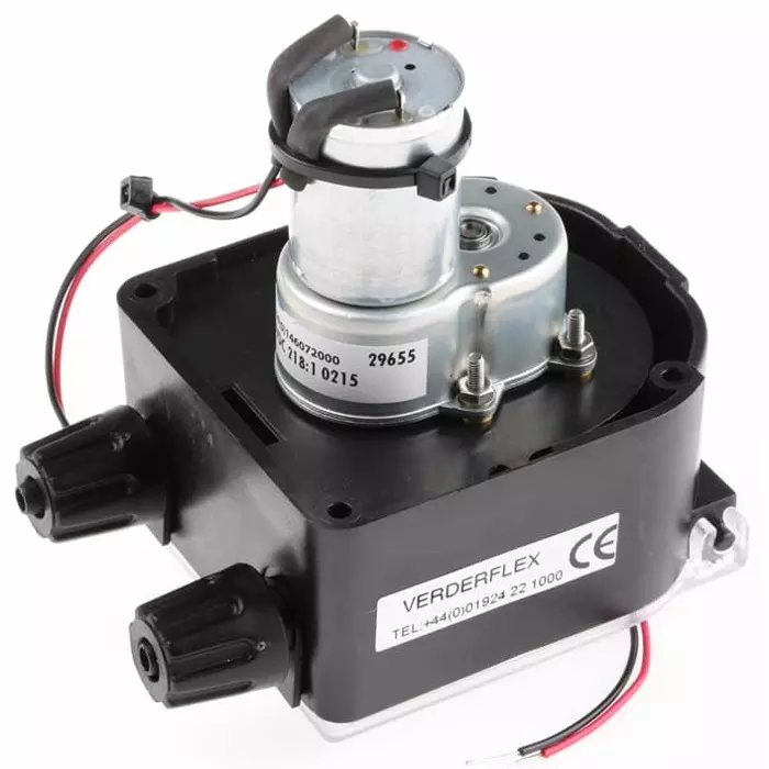 Verderflex Peristaltic Electric Operated Positive Displacement Pump 0.03L/min 1 bar 12 V DC, AU R2550015 RS1