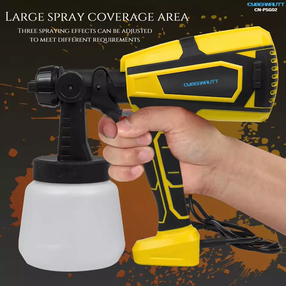 Cybernautt Paint Sprayer With 800 ml Container 32000 RPM Motor Speed 600 W, CN-PSG02