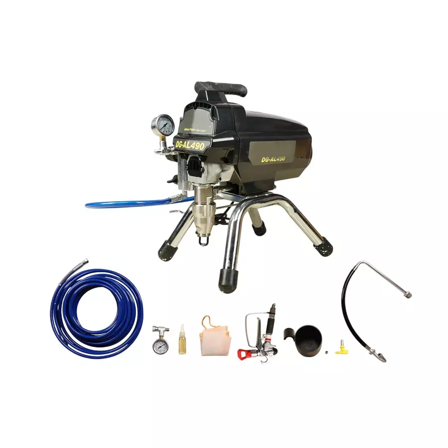 Pilot 2400 W Airless Paint Sprayer 490 with 1000-3000 psi Pressure Range and 3.5 LPM Flow Rate, DG-AL-490
