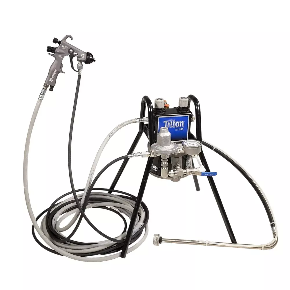 GRACO Triton Alum Spray Package 1.4 mm Nozzle Size, 3/4 inch (19.05 mm) Fluid Inlet Size and 60 psi Regulator, 233477
