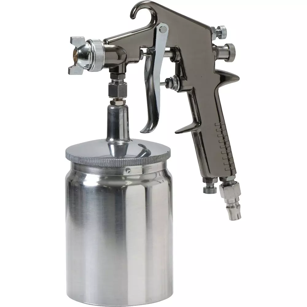 MonotaRO Spray Gun Suction Type 600Cc With Cup Set Suction type G1/4 Air Intake, 18730487 (1 Kit)