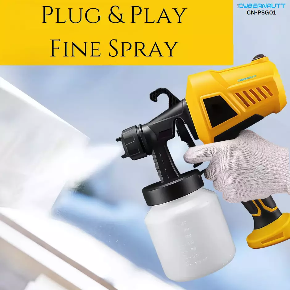 Cybernautt Paint Sprayer With 800 ml Container 32000 RPM Motor Speed 500 W, CN-PSG01