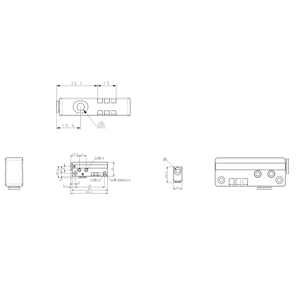 SMC ZH Φ6x0.5 mm Vacuum Ejector for One-touch fittings, ZH05BSA-06-06
