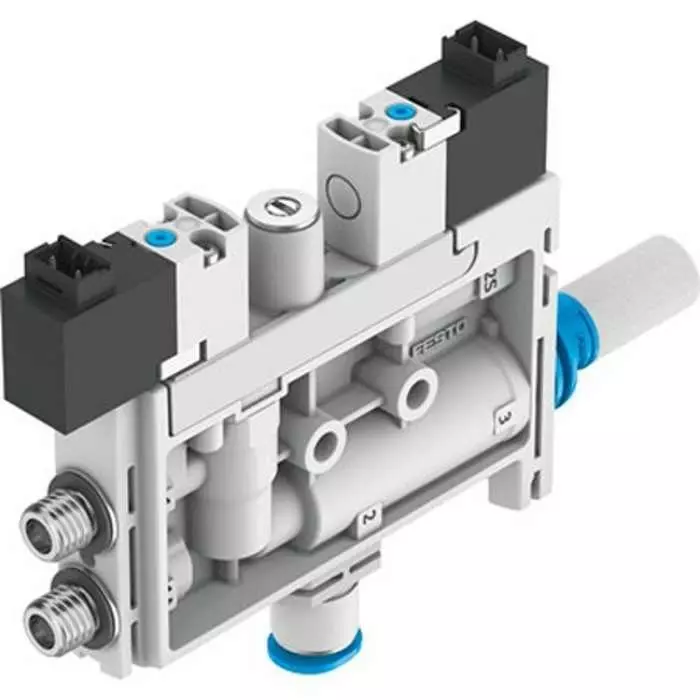 Festo Vacuum Generator, 0.7 mm nozzle, 4.8 bar 17L/min, OVEL Series, OVEL-7-H-15-P-VQ4-UC-C-A-H3