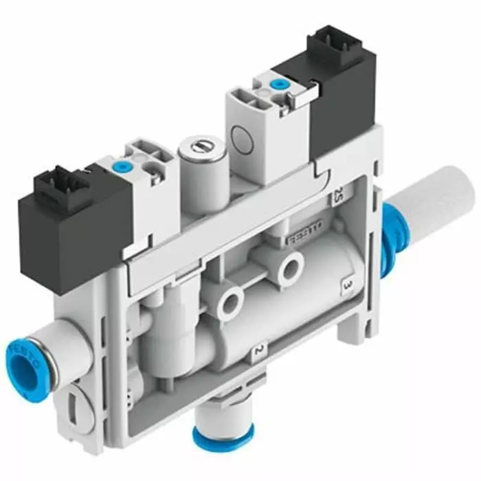Festo Vacuum Generator, 0.95 mm nozzle, 4.1 bar 21L/min, OVEL Series, OVEL-10-H-15-PQ-VQ6-UC-C-A-H3