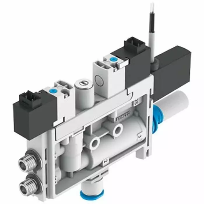 Festo Vacuum Generator, 0.7 mm nozzle, 4.8 bar 17L/min, OVEL Series, OVEL-7-H-15-P-VQ4-UC-C-A-V1PNLK-H3