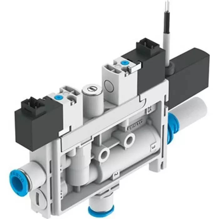 Festo Vacuum Generator, 0.95 mm nozzle, 4.1 bar 21L/min, OVEL Series, OVEL-10-H-15-PQ-VQ6-UC-C-A-V1PNLK-H3