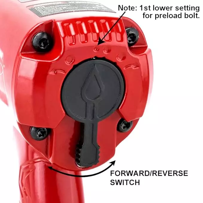Aeropro Pneumatic Air Impact Wrench 1/2 inch (12.5 mm) 7800 RPM, A398