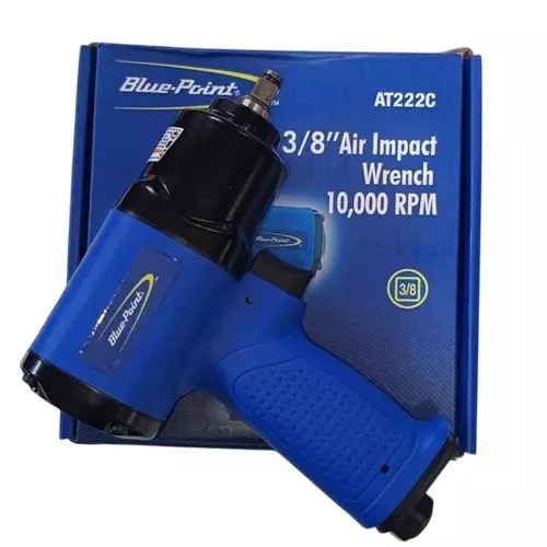 Blue-Point 3/8 inch (9.5 mm) Square Drive Air Impact Wrench with 680 NM Torque and 4501-6500 RPM No Load Speed, AT222C