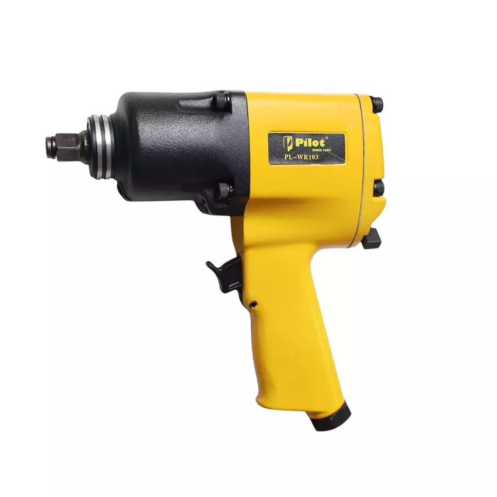 Pilot 1/2 inch (12.7 mm) Square Drive Air Impact Wrench with 8-10 Kg/cm2 Air Pressure and 850 Nm Torque, PL-WR103