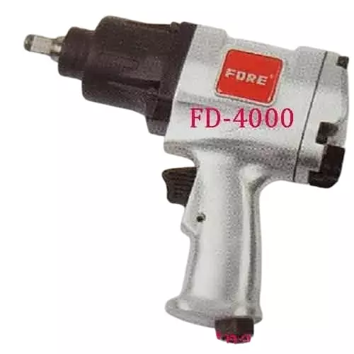 Fore Air Impact Wrenches 12.7 mm (1/2 inch) Square Drive 5200 RPM Twin Hammer/ Front Exhaust, FD-4000