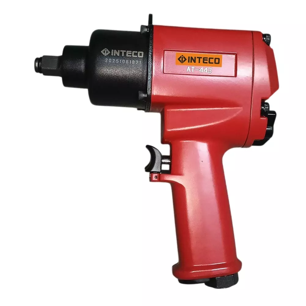 INTECO 1/2 Inch (12.7 mm) Square Drive Twin Hammer Impact Wrench 850 Nm Torque 8000 RPM Speed, AT 443