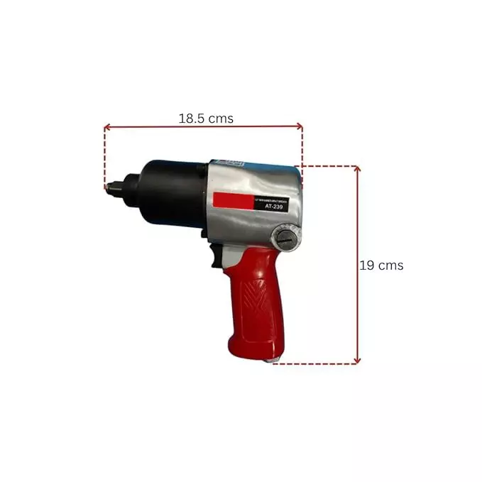 INTECO Heavy Duty Air Impact Wrench 8 cfm Air Consumption and 576 Nm Torque, AT 439