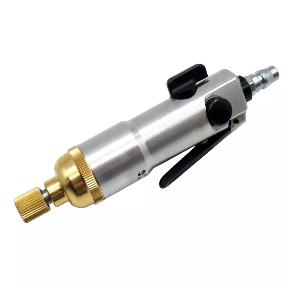 XLNT Pneumatic Screw Driver Silver & Gold Color Metal Body for Fabric Work, Light Wood Working