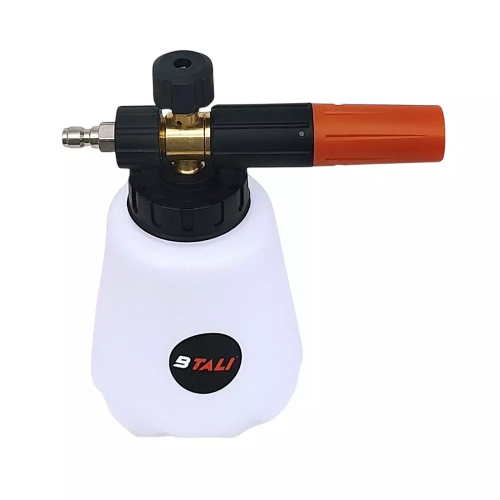 BTALI 1 L Capacity High Pressure Washer Foam Gun 1/4 inch (6.35 mm) Quick Connect and Durable Build for Car Cleaning, BT HPW A-FG-310-15