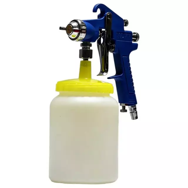 XLNT 750 ml Cup Capacity Spray Gun 1/4 inch (6.35 mm) NPT Air Inlet Used for Painting Walls, Automobiles & More, THSPG47W77S