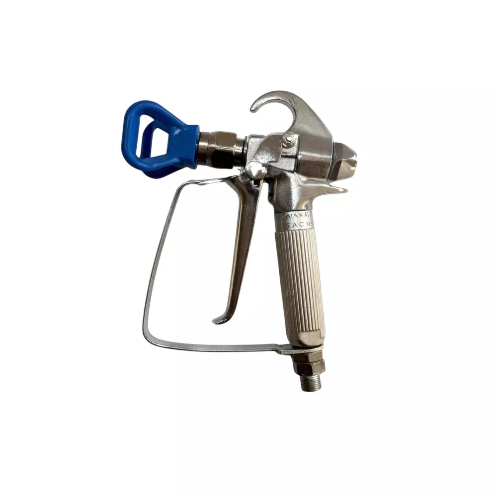 XLNT 1/4 inch (6.35 mm) Air Inlet Spray Gun in Blue & Silver Color for Painting Walls, Automobiles & More, XTASG233