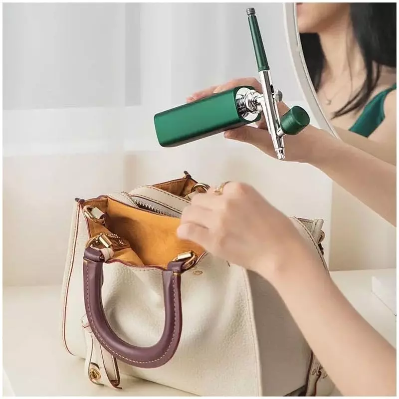 DY TOOLS Portable Mini Air Brush Spray Gun Metal 30 PSI Red Color