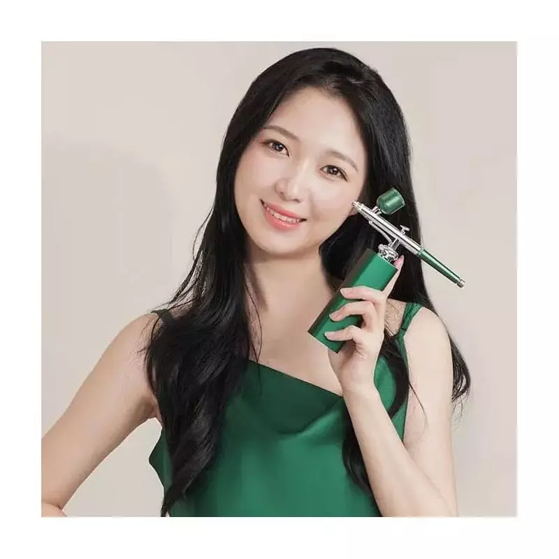 DY TOOLS Portable Mini Air Brush Spray Gun Metal 30 PSI Red Color