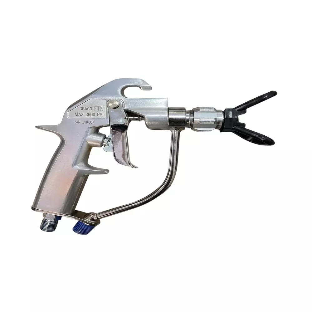 XLNT Airless Sprayer Gun Metal Body in Silver Color Used in Automotive & Body Shops, Furniture & Woodworking Industry