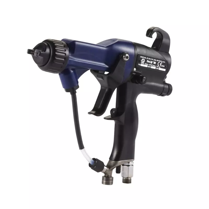 GRACO Pro Xp60 Air Spray Manual Electrostatic General Gun with 60 kV Output Voltage, 1.5 mm Nozzle Size and 1/4 inch (6.35 mm) Air Inlet, L60T10