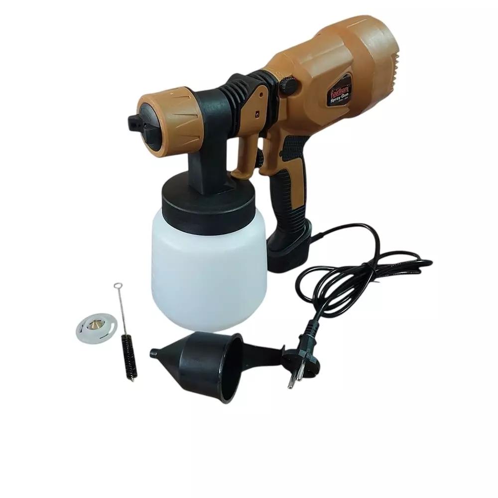 Rajdhani 500 W Electric Spray Gun 1.2 L Cup Capacity and 1.3 to 2.5 mm Nozzle Size