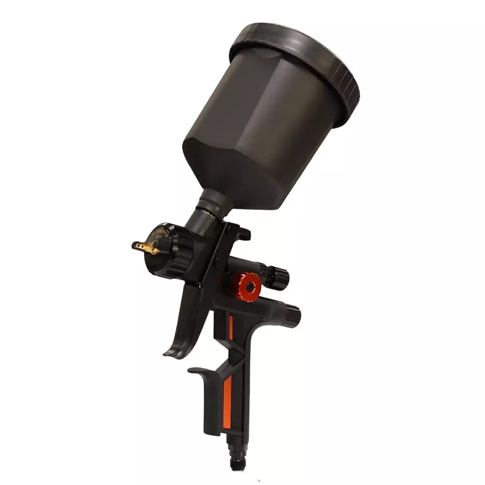 Painter HVLP Gravity Spray Gun 1/3 Inch (8.46 mm) Air Inlet 1.3 mm Black, Gloss-2