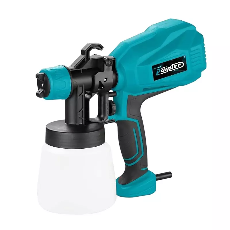 Painter Electric Paint Spray Gun 550 W 1200 ml Tank 1.8 mm Nozzle Deep Blue Green, EGH-10
