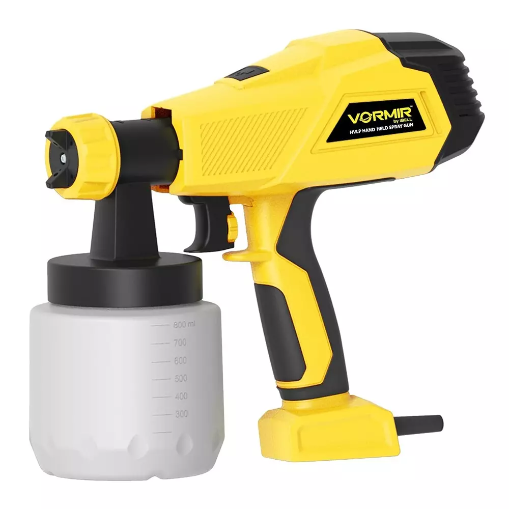 VORMIR Handheld HVLP Spray Gun Corded electric 450 W Power with 800 ml Paint Reservoir, VR SG45-25
